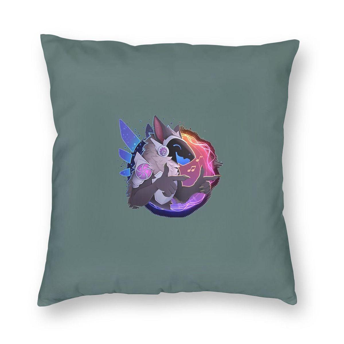 

My Furry Protogen Pillowcase Polyester Linen Velvet Creative Zip Decor Throw Pillow Case Sofa Seater Cushion Case 18 30cmx30cm