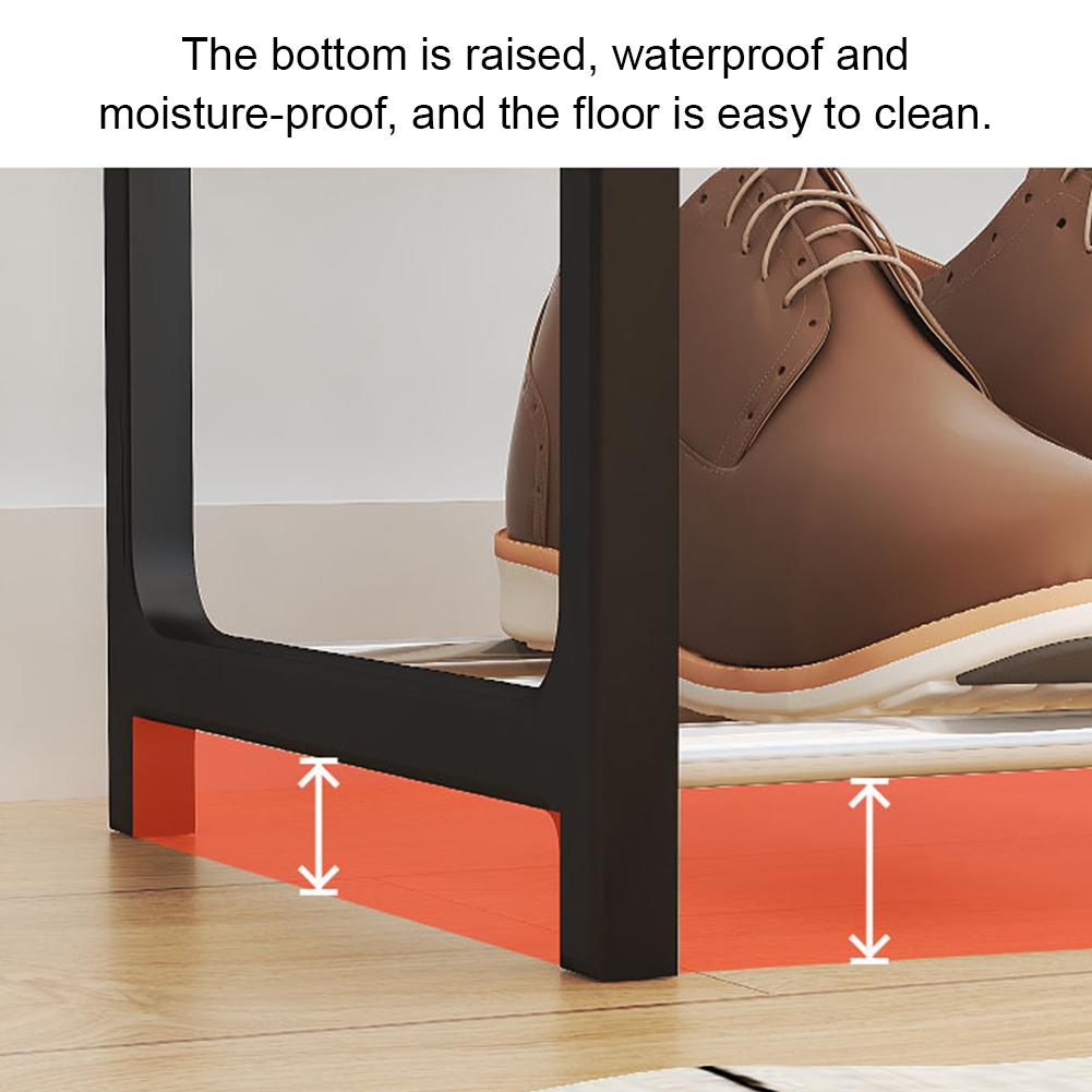 Four Layer Trapezoidal Shoe Rack Multifunctional Easy Assembly Home Dormitory Storage Cabinet for Balcony