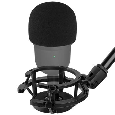 Silence Razer Mini Shock Mount with Foam Windscreen Suspension Shock Microphone Pop Explosive for AVATAR USB Streaming Microphone Cover,