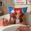 Game Genshin Diluc Cushion Cover Pillowcase Short Plush Invisible zipper Room Sofa Cushion Cover