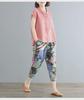 Women's 2024 Summer Retro Loose Cotton & Linen Mid-Sleeve Doll Collar Shirt
