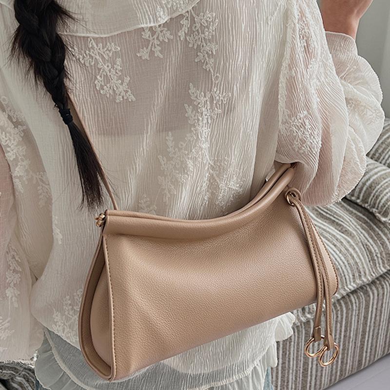 Lehká a jednoduchá malá taška na dojíždění, Dámská crossbody taška, Retro taška přes rameno pod paži