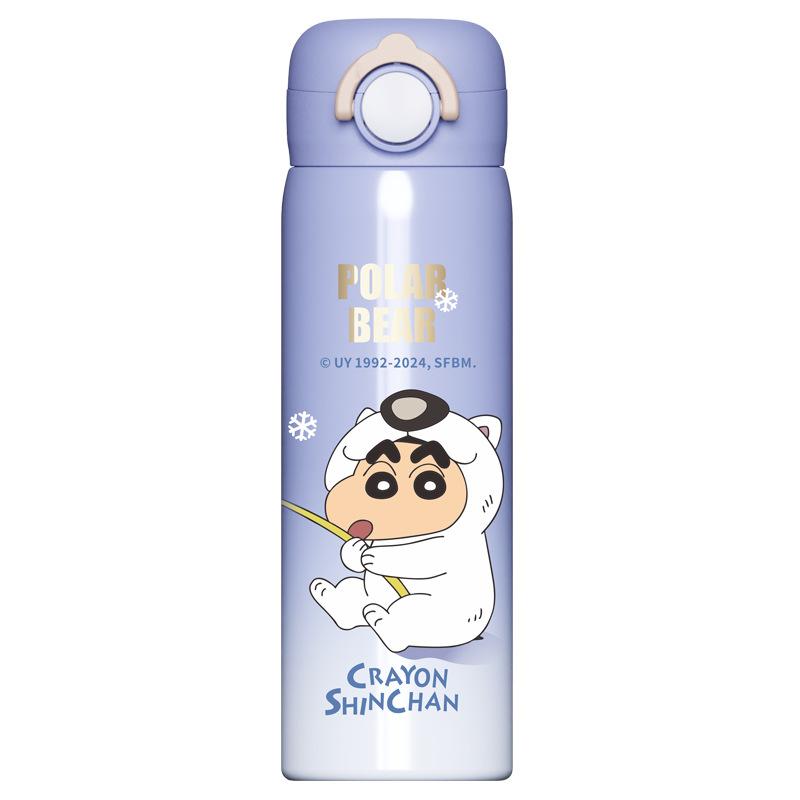 500ML Sanrio Kuromi Stainless Steel Water Bottle Direct Drinking Thermal Vacuum Insulated Cup Women Thermos Portable Student