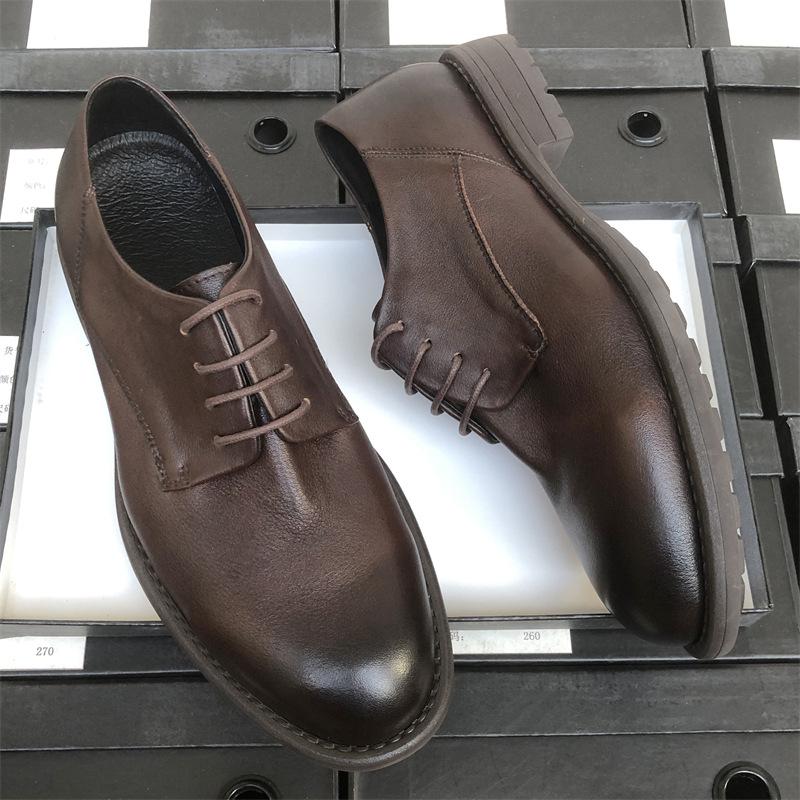 Soft Sole Soft Leather Shoes Men'S Business Dress Leather Breathable Suit Work Shoes Groom Wedding Men'S Shoes Men'S Leather Shoes