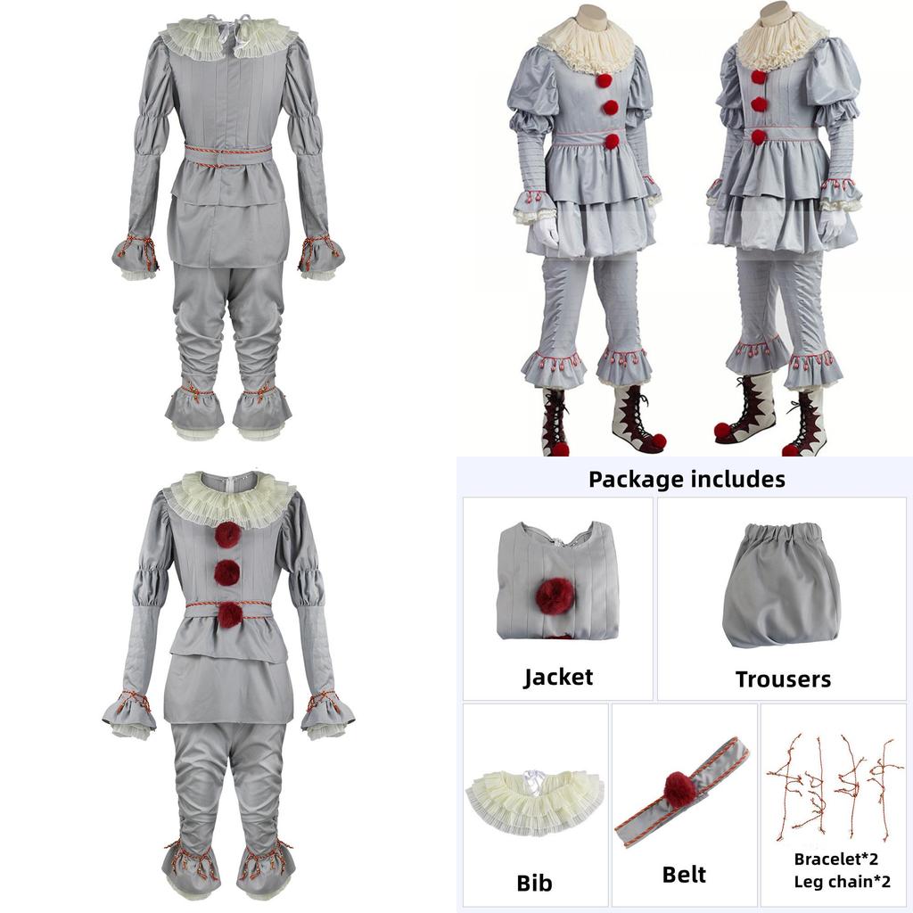 Pennywise Cosplay Costume Fashionable And Attractive For Halloween Parties