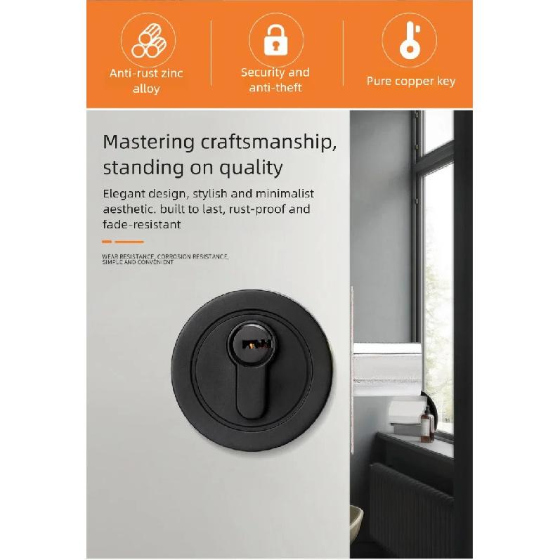 Concealed Wooden Door Locks Single Double-Sided Home Security Privacy Latches for Bedroom Hallway Auxiliary Hidden Door