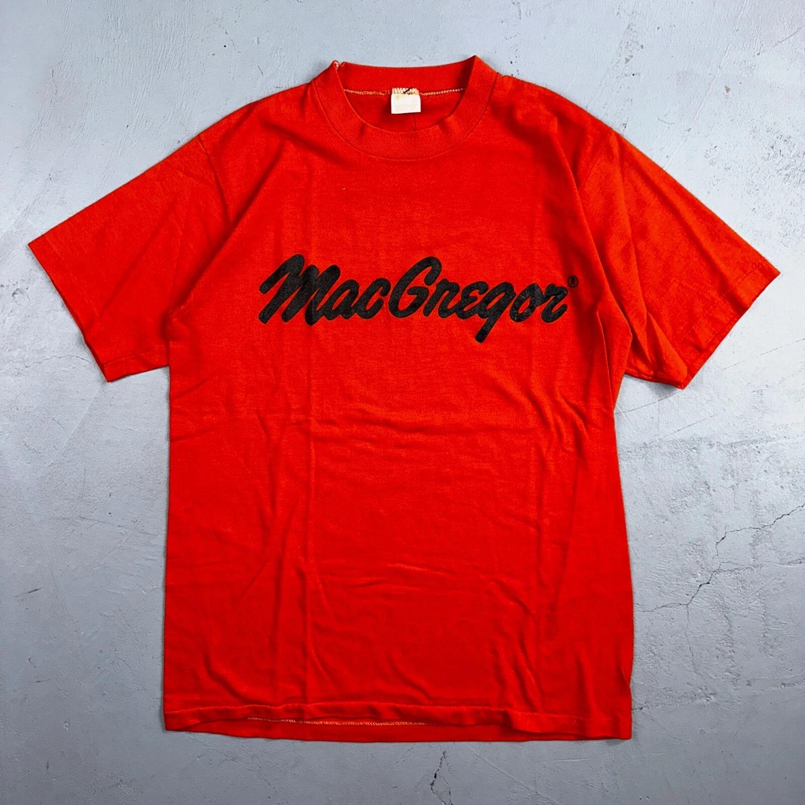 MacGregor 70s Sporting Goods VTG T Shirt Rare Orange Single Stitch Promo Sports 2XL
