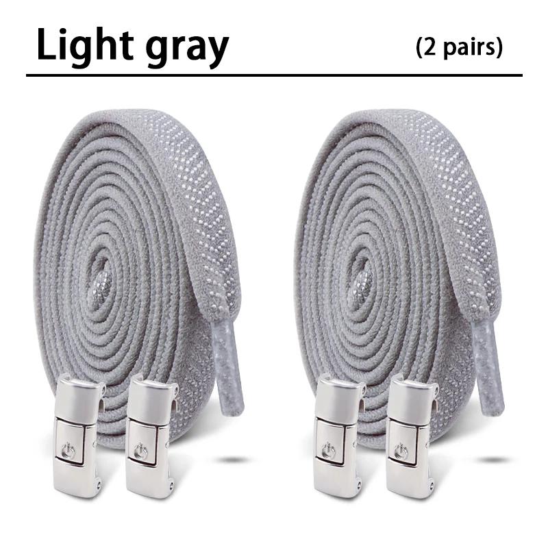 2 Paar 8 MM Breedte Elastische Schoenveters Sneakers Drukknop Veters Zonder Strikken Kinderen Volwassenen Geen Strik Schoenveters voor Schoenen Accessoires