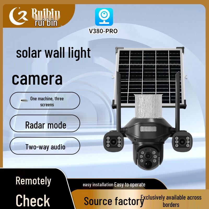 

Smart Solar LED Wall Light with Night Vision Camera & Voice Intercom - Full Color Monitoring TG2-Monochrome Single-Lens