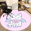 1pc Bat Cat Skull Chair Carpet for Office, , Non-slip carpet, Very suitable for offices, farmhouses,Outdoor carpet yy251120035