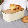 BREAD BOX WITH BAMBOO BOARD CREAM 259303