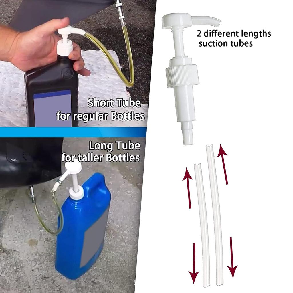 Mise à niveau de la pompe à huile à engrenages de l'unité inférieure pour la plupart des moteurs hors-bord Mariner avec pivot métallique de 3/8 po et adaptateurs de 8 mm à 10 mm