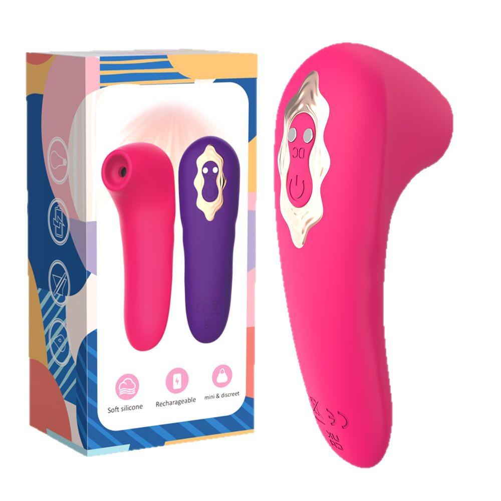 Rechargeable 10-Mode Mini Suction Massager for Breast & Clitoris