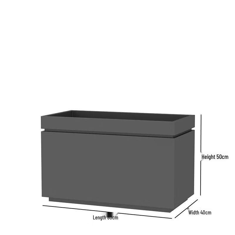 Outdoor Stainless Steel Rectangular Planter Fence Combo