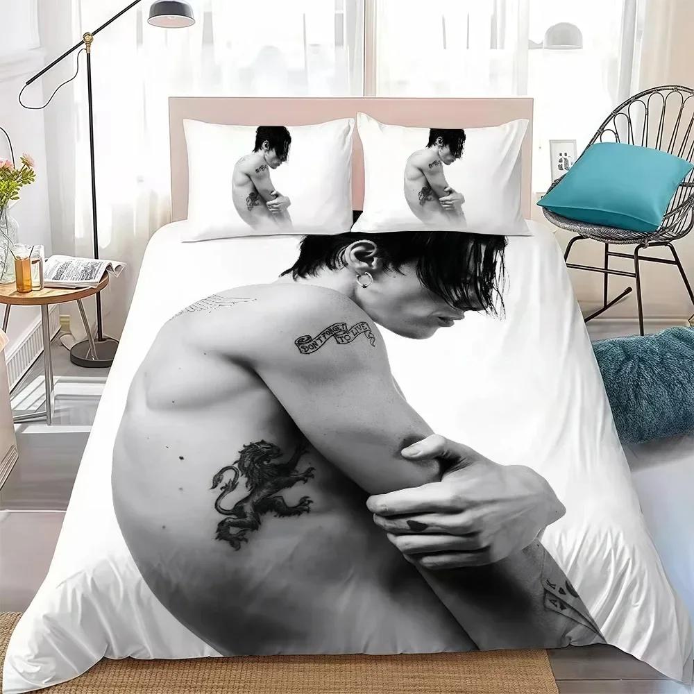 3D Print Duvet Cover Hot Singer Y-Yungblud Idols Bedding Set Soft Comforter Cover With 1/2pcs Pillow Shams For Kids Adult