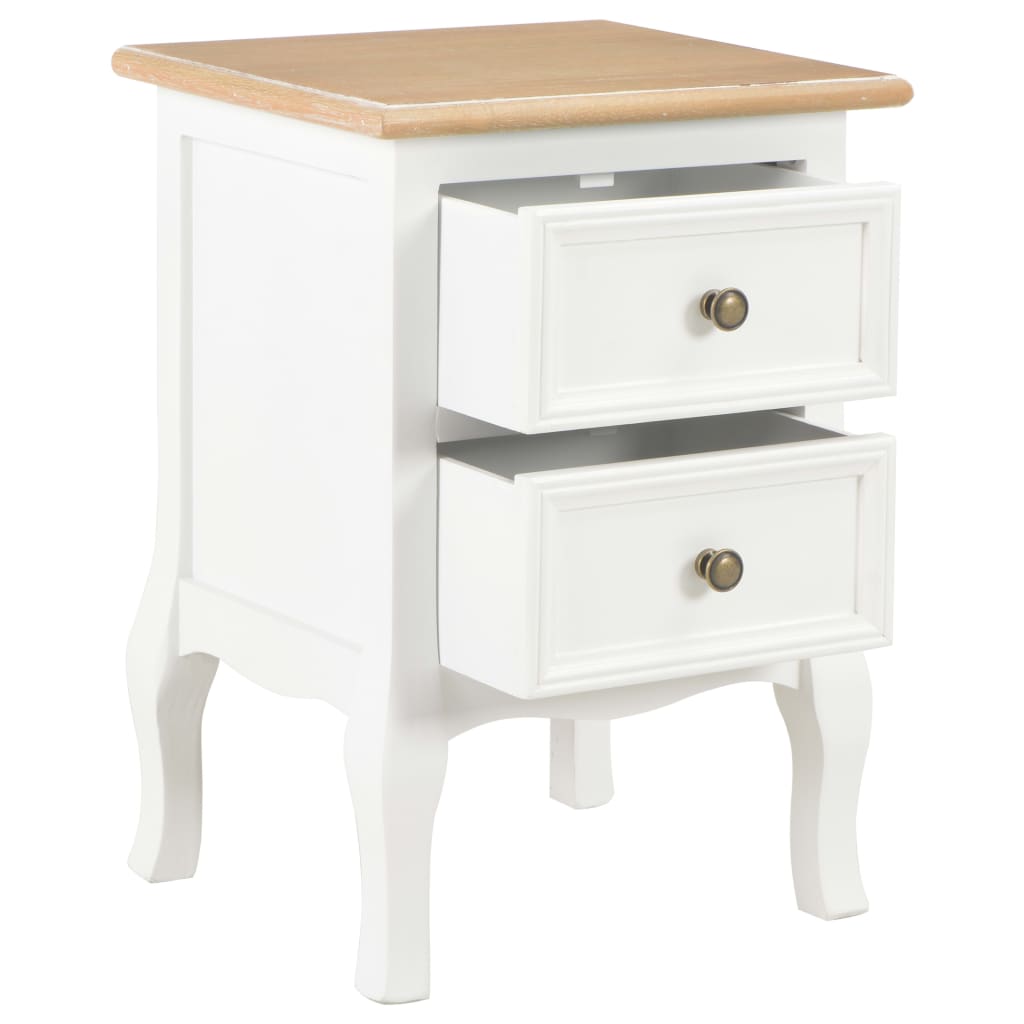 Nightstands 2 pcs White 35 x 30 x 49 cm MDF