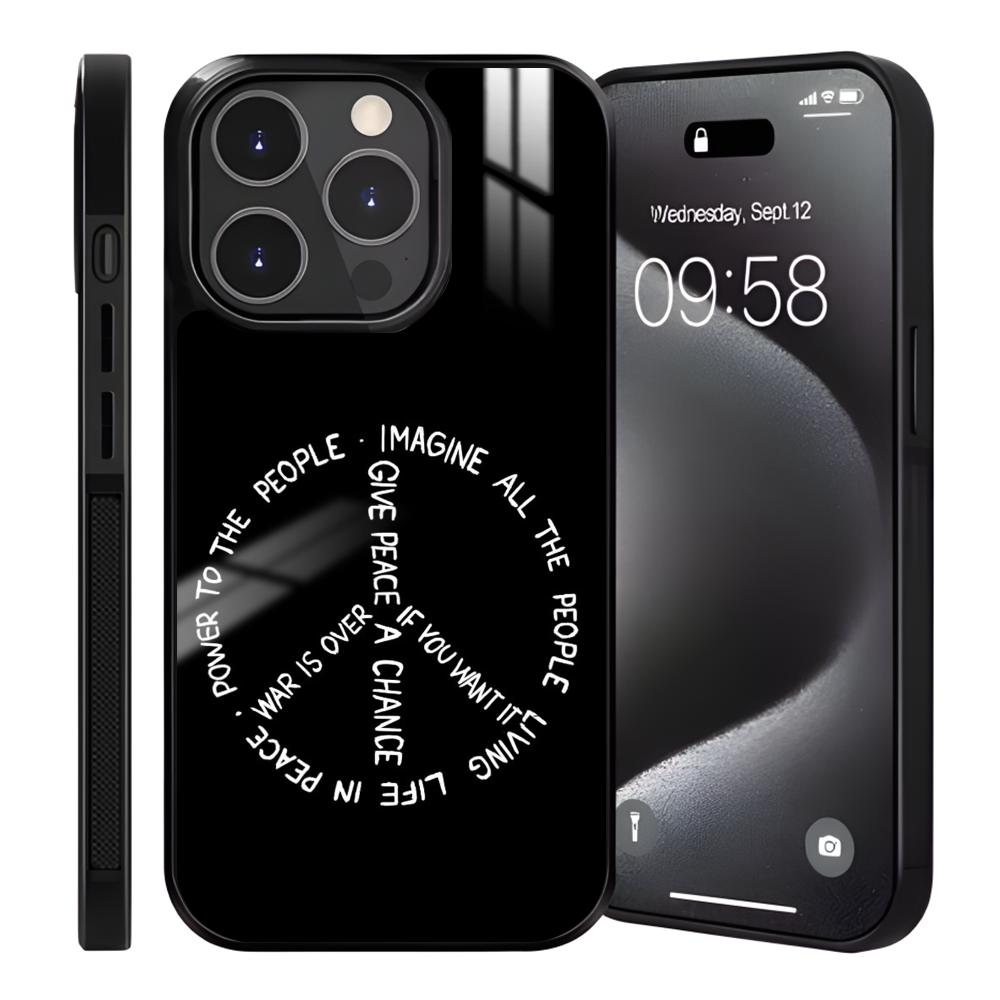 For Peace no War Phone Case For iPhone 16 15 14 13 12 11 Pro Max Plus Mini Magnetic Magsafe Wireless Charging Cover