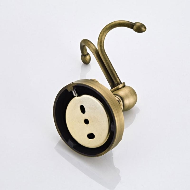 Decorative Brass Entryway Coat Hook Heavy Duty Metal Wall Mounted Hangers Simple Installs for Jackets Bags Homes Office