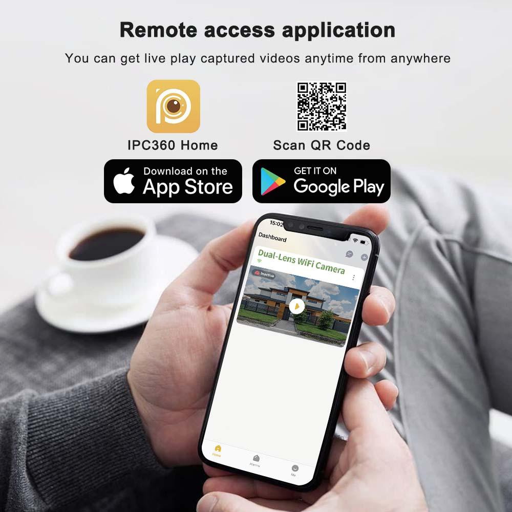 8K 16MP Wifi IP Outdoor Four Lens 10X Zoom PTZ Camera Auto Tracking Smart Security Protection Video Surveillance