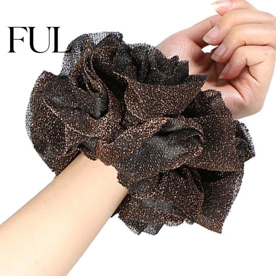 Hair Rope Flower Shape Tie High Elastic Headwear Scrunchy Big Shining Accessories