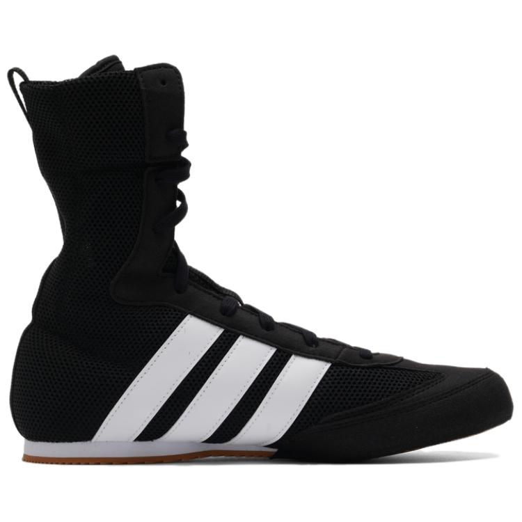 adidas Scarpe da Allenamento Unisex Box Hog Tessuto Lacci da Pugilato Colletto Pieghevole High-Top Scarpe da Allenamento Unisex JQ8538
