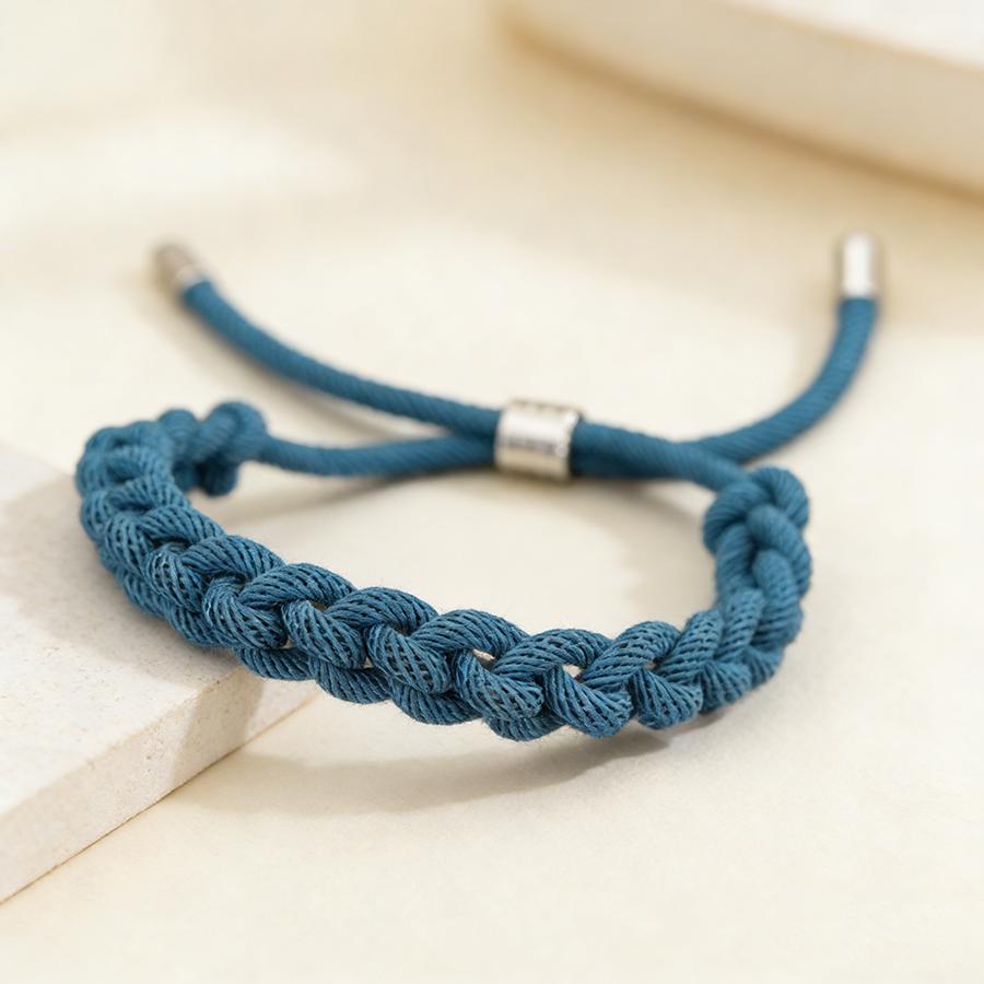 Adjustable Single String Braided Bracelet Unisex Minimalist Handmade Woven Couple Braclet Fashion Daily Jewelry Gift For Him Her