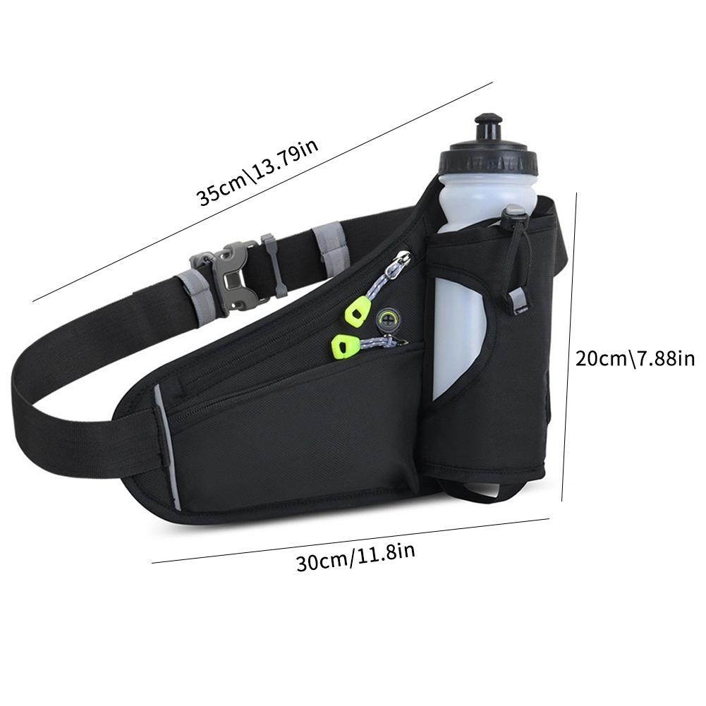 Running Waist Bags with Water Bottle Holder Hikers Outdoor Sports Fitness Cycling Belt Phone Pouch Belt Waist Bags