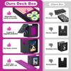 5 in 1 Trading Card Storage Deck Box for MTG TCG PKM 4 Deck Cases with Covers and Divided Dice Tray with Dividers and Toploaders
