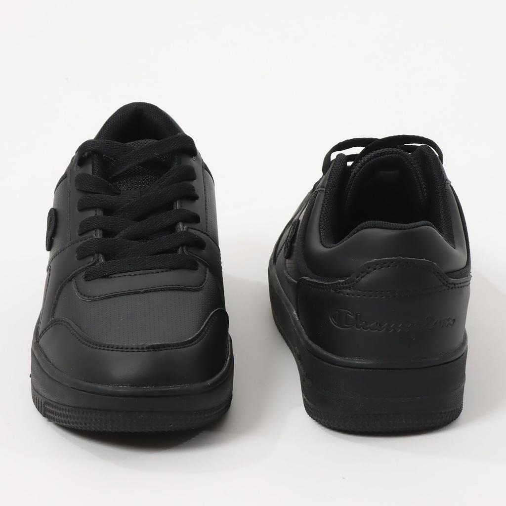 Champion Legacy S21905 Sneakers with Size Cm Men's One-Point Logo, Black, 27.0