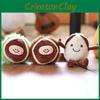 Adorable Chestnut Chinese Plush Keychain Charm Key Loop Bag Doll Decoration