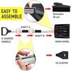 Stainless Steel Snow Shovel, Ice Remover, Detachable Car Snow Brush