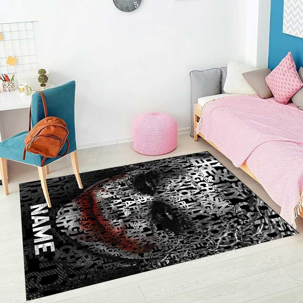 Warnermedia Customize your name rug, office chair cushion, home bedroom living room gift.