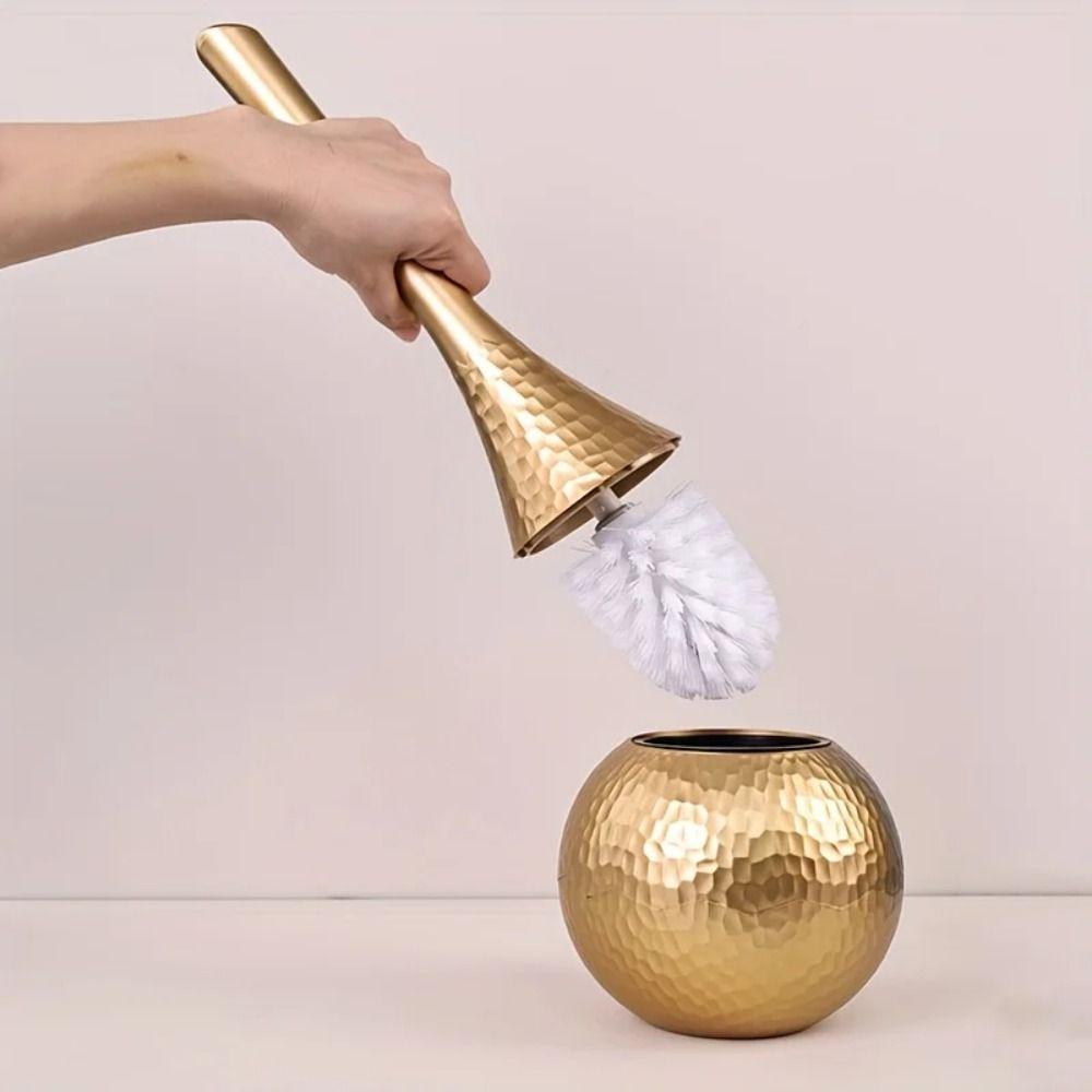 

Golden Toilet Brush Long Handle Household Bathroom Brush New High-end Cleaning Brush золотий
