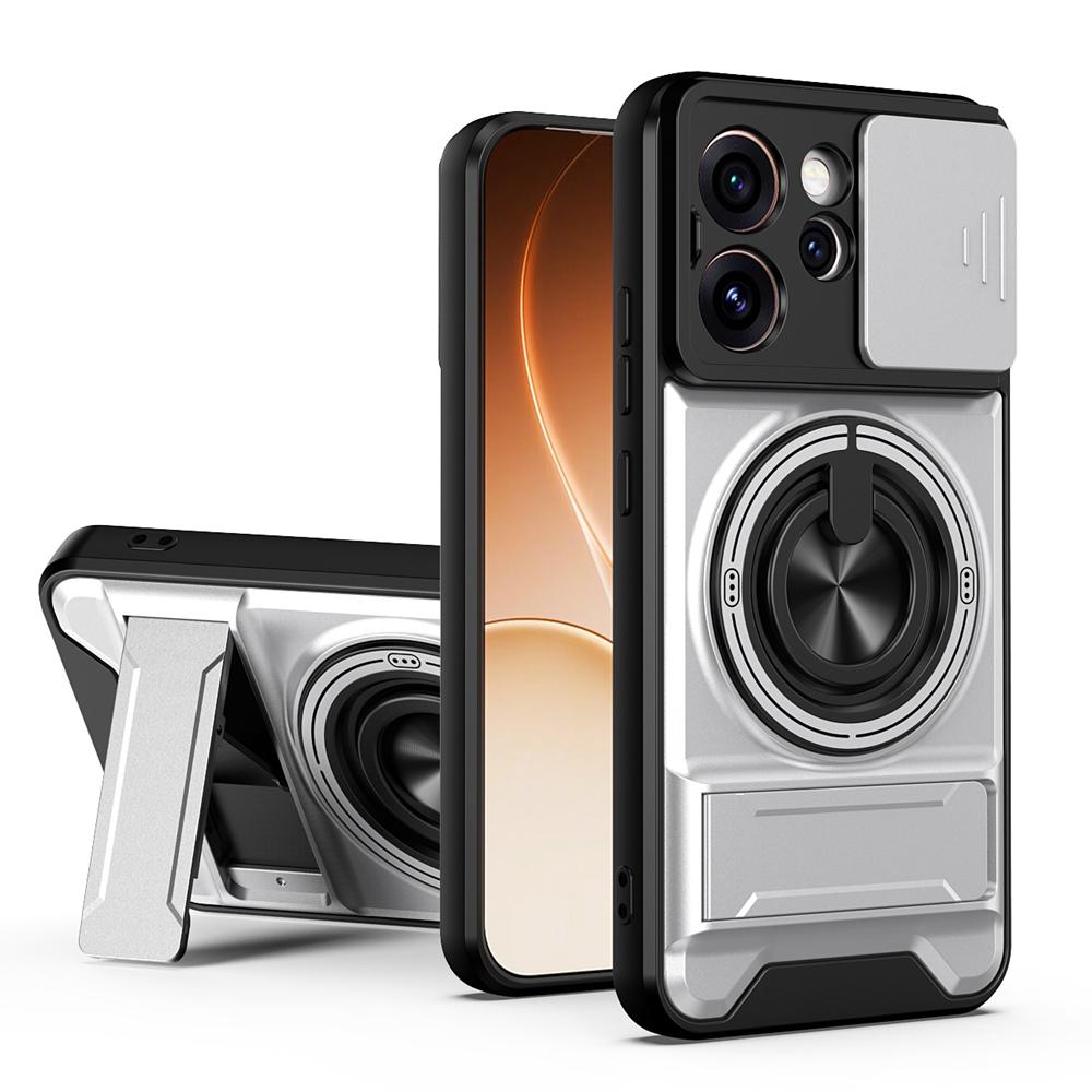 KEYSION Magnetic Phone Case for OPPO Reno15 Pro Max 5G 15 F 5G Slide Camera Protection Upright Kickstand Ring Shockproof Cover