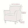 1Pc Armchair Cover Removable Stretch Tub Arm Chair Slipcover Solidastic Single Sofa Slipcovers For Study Bar Counter