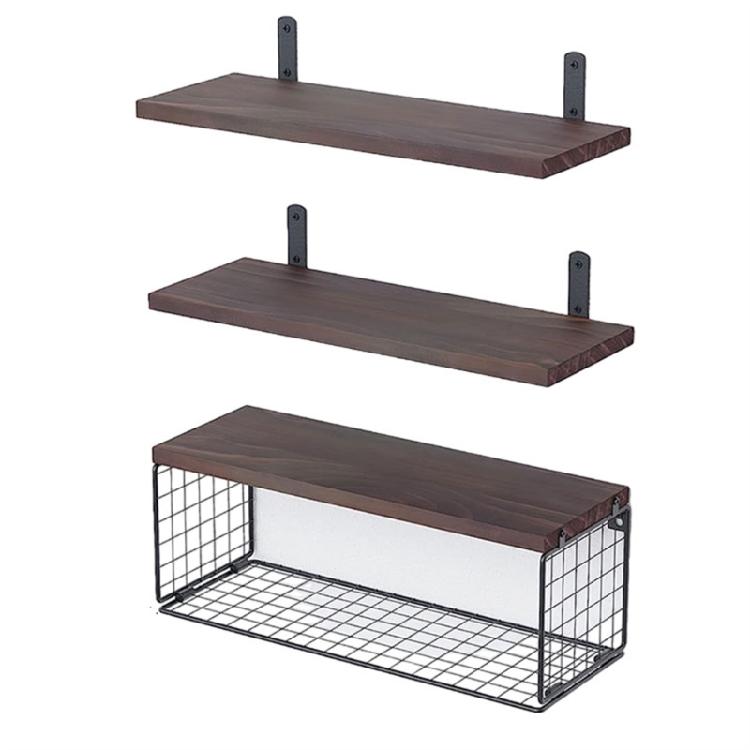 Stylish Bathroom Storage Shelf Wood Floating Storage Solution Portable Wall Mounted Over Toilet for Daily Use