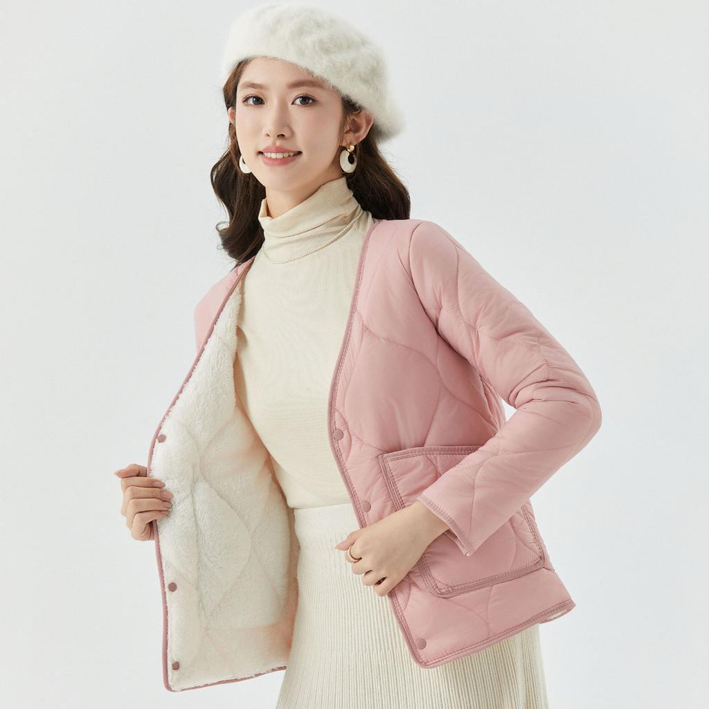Winter Coat Cotton Jacket Women's Short Section Lightweight Enlarged Cotton Jacket Home Liner Can Be Worn Outside Cotton Women 2508
