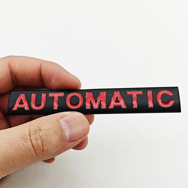 

3D Metal Car Letters Logo AUTOMATIC Badge Rear Trunk Emblem Sticker Fender Side Decals AUTOMATIC Badge Auto Accessories