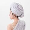 Women's Quick-Dry Hair Towel, Thick Coral Fleece, Super Absorbent, Ideal for Long/curly/thick Hair, Home & Travel Use.