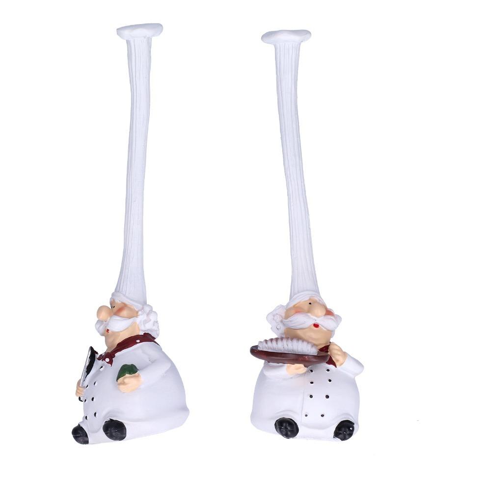 Desktop Ornaments Chef Statue Resin Cartoon Chef Dolls Creative Chef Sculpture Bedroom
