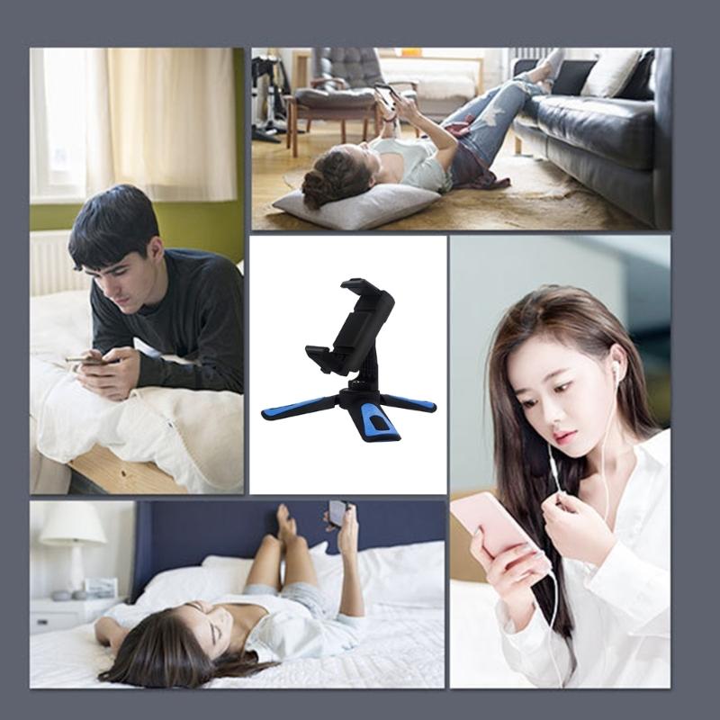 Foldable Portable Cell Phones Holder Mount for Smartphones Stable Adjustable Arm ABS Stand Perfect for Teaching Streaming