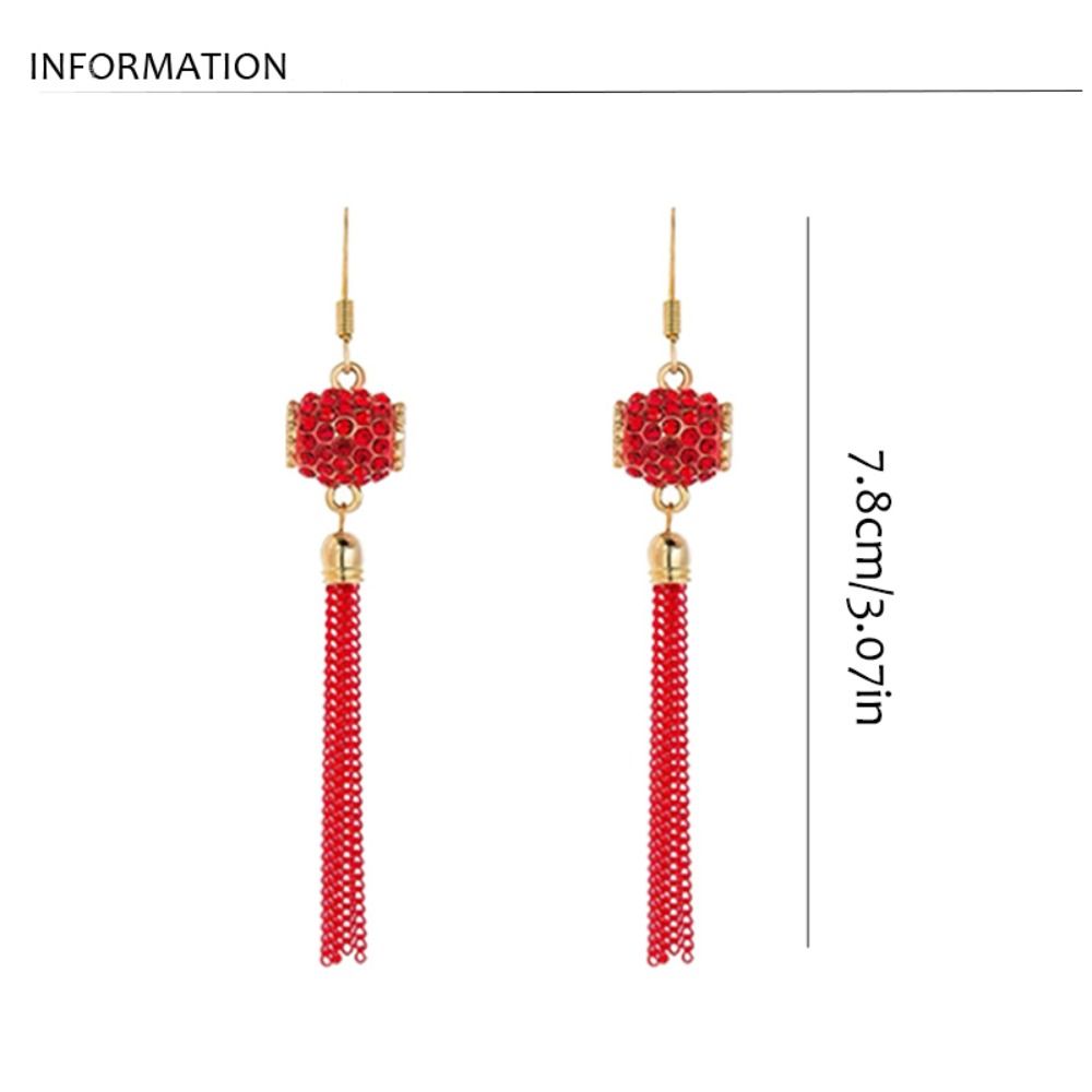 Lucky Lunar New Year Earrings Aesthetic Red Koi Dangle Earrings  Girls