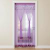 Punching Free Lace Embroidered Door Curtain Double Layer Entrance Curtain  Girl Room
