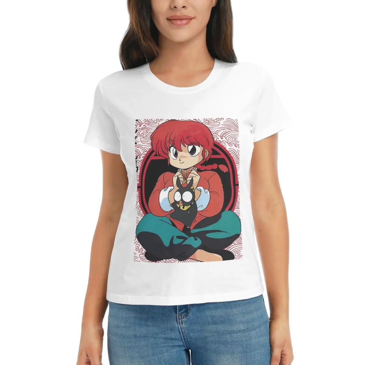 

Women TShirt Ranma 12 Saotome Pig Girls Summer Short Sleeve Tees Round Neck Cotton T Shirts Clothes Tops Streetwear S