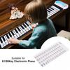 Transparent Removable Piano Key Board Sticker for 61 88 Key Electronic Pianos