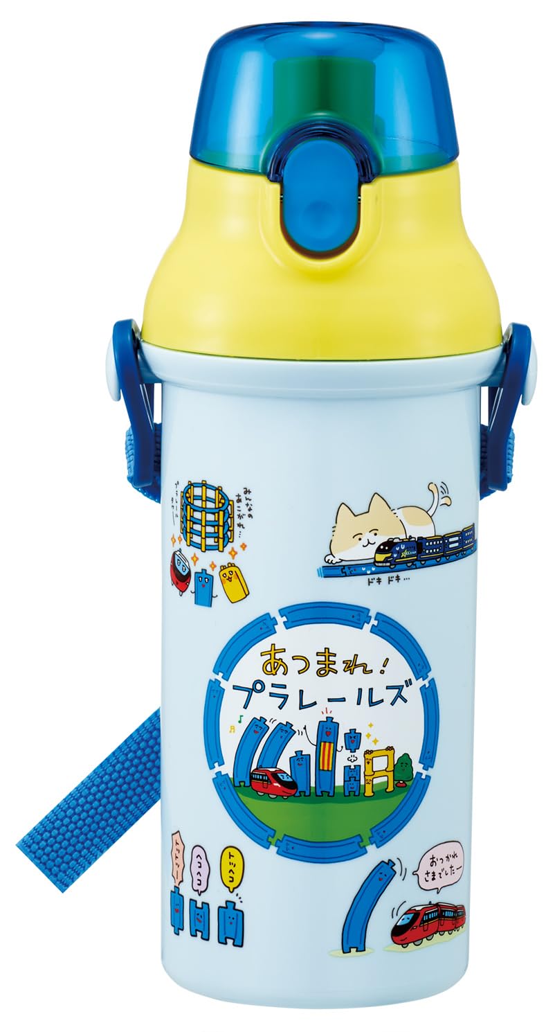 

Skater Direct Drinking Water Dishwasher Made in Plarail Boys Children s Bottle, Plastic, 480ml, One-Push Opening, Safe, Japan, Gather! PSB5SAN-A