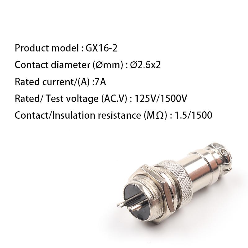

1set GX16 nut type 2/3/4/5/6/7 Pin Male + Female 16mm Circular Aviation Socket Plug Wire Panel Connector 1PCS