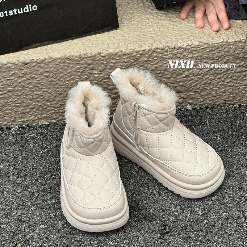 

Зимняя новая детская мода классические ромбовидные теплые сноубутсы 22-25 yards whole hand 4 pairs starting batch бежевый