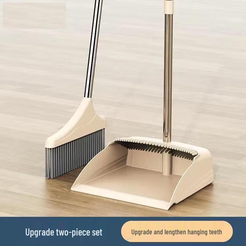OJW Stainless Steel Broom and Dustpan Set