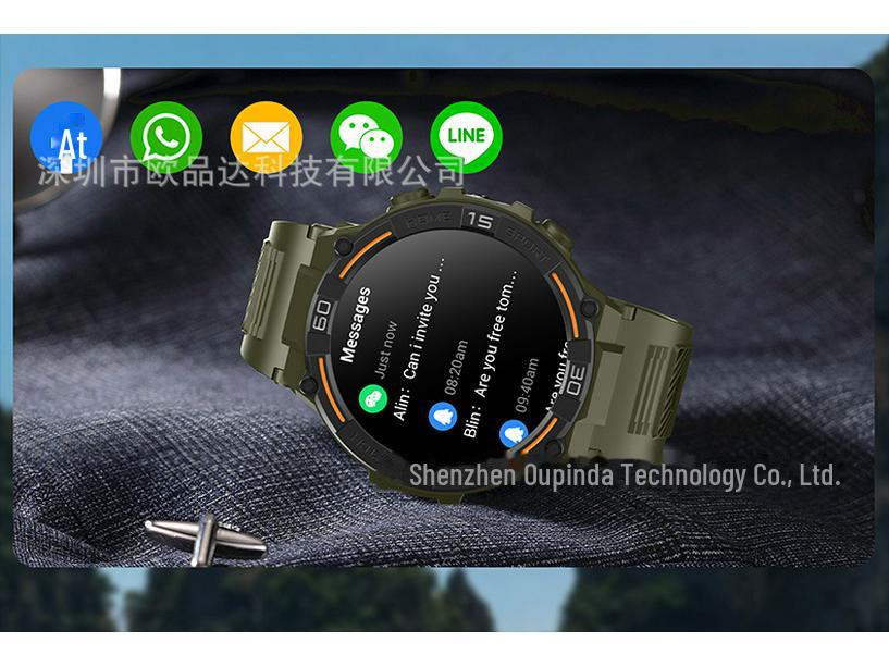 HW50 Waterproof Smartwatch: 1.52'' LED, Heart Rate & Blood Pressure Monitor, Bluetooth Calling